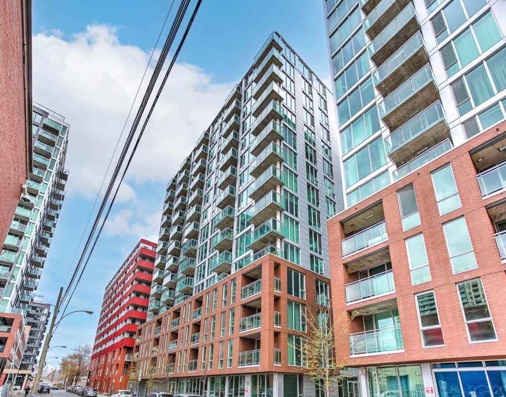 High rise condos in Griffentown.