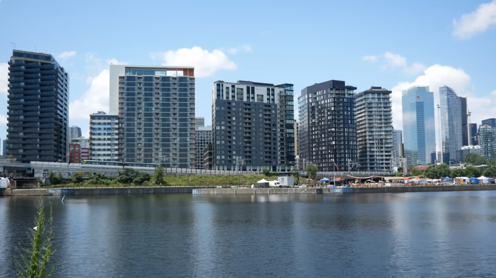 Mid- and high-rise condo's in Griffintown.
