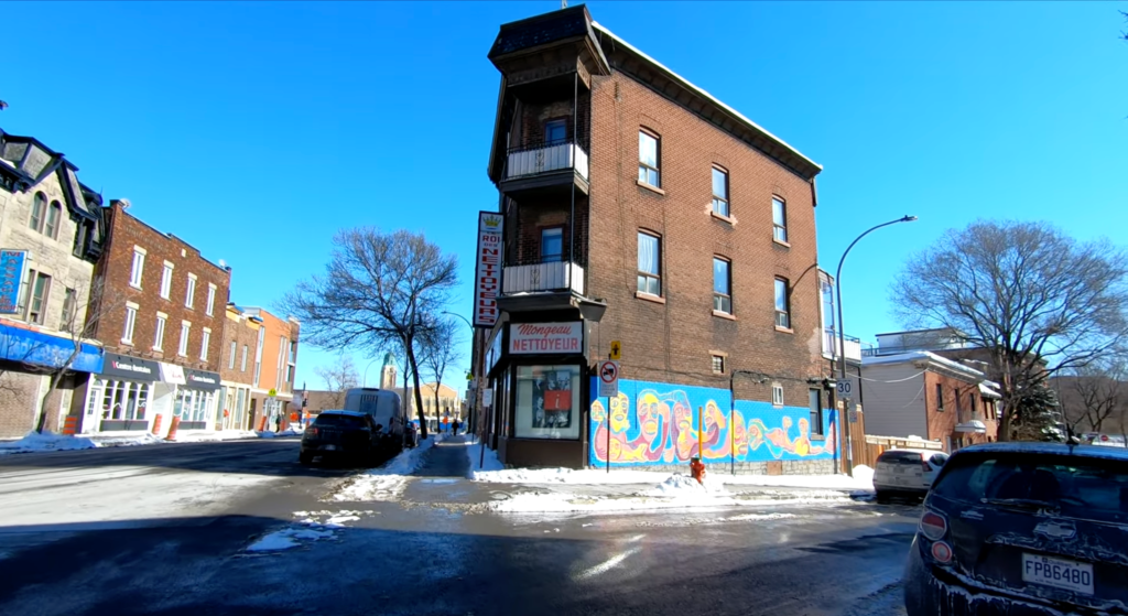 An old house in Saint-Henri, most likely built to house a factory worker in the 19th Century.