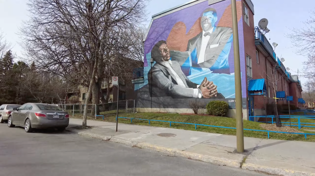 Doctor Oliver Jones and Oscar Peterson mural in Little Burgundy.