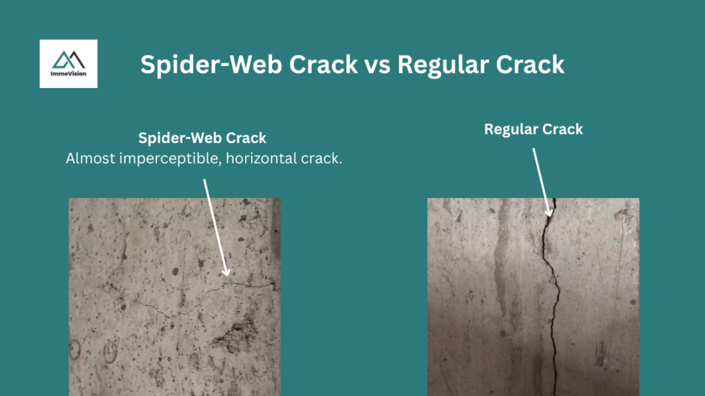 Spider-Web Crack vs Regular Crack
