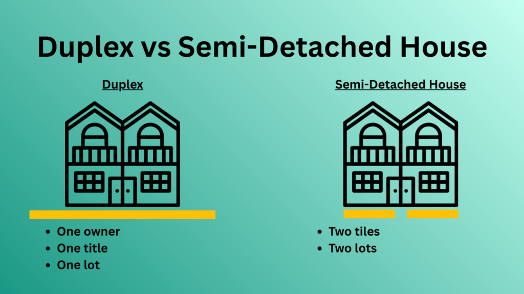 Duplex vs Semi-Detached House