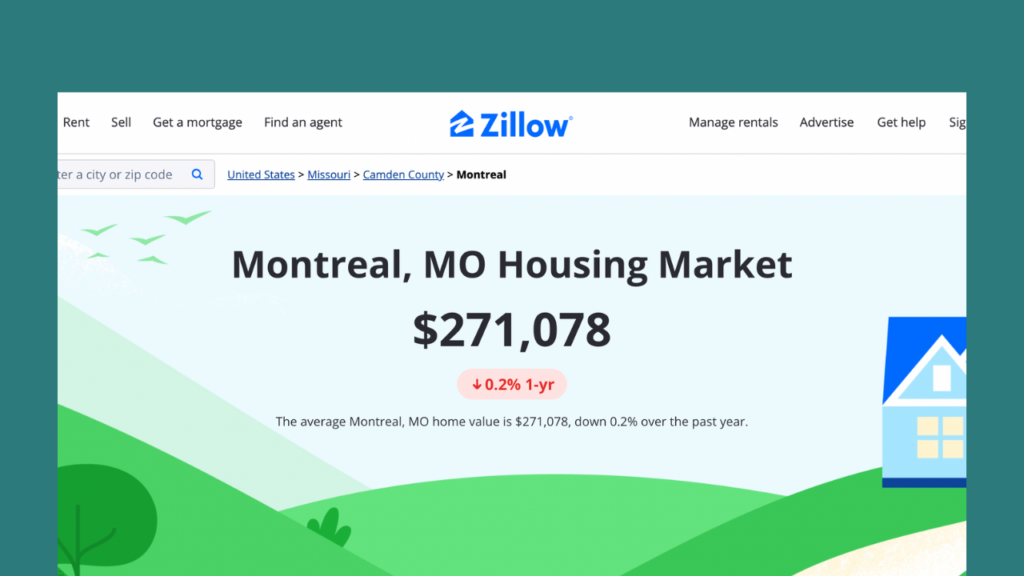 Zillow broad assessment of the Montreal housing market is not very useful.