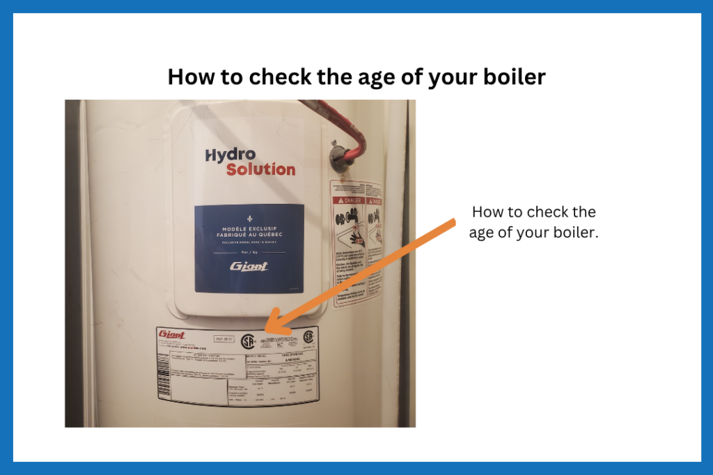 Image of a boiler showing readers how to check how old their boiler is.